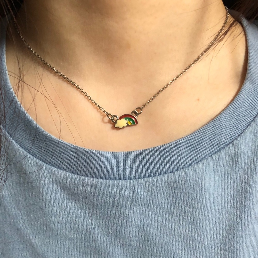 Mini rainbow necklace